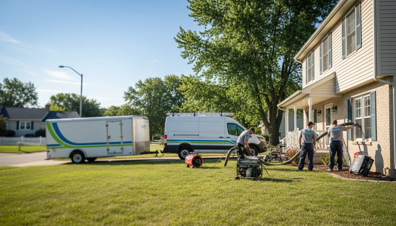 Flooded Basement Restoration And Cleanup With Repair in Channing, MI near me